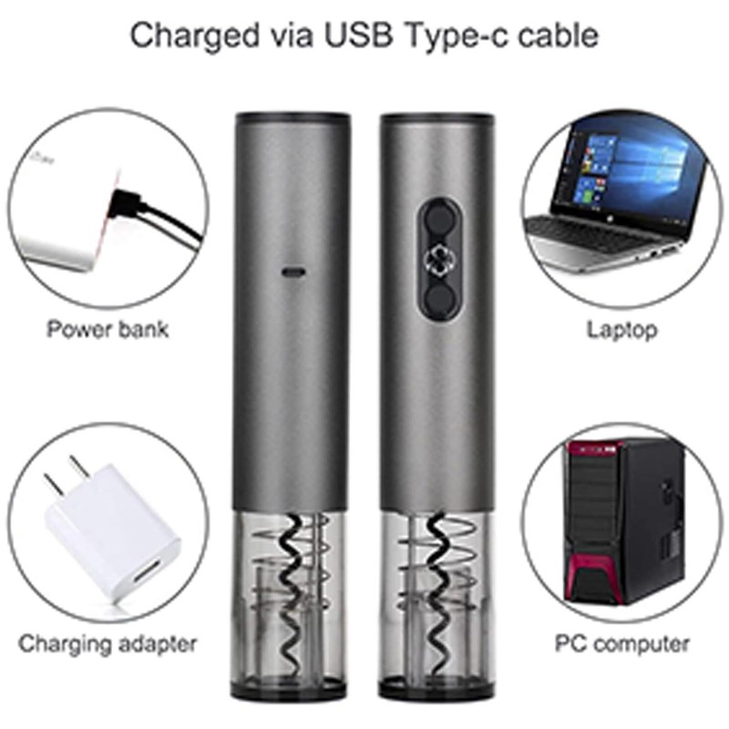 Electric Wine Opener - Automatic Opener with Foil Cutter |