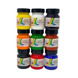artcraft by anglo Blue Fabric Paint Permanent for Clothes. Textile Fabric Paints in 60ml. Ideal for Painting Clothes, T-shirts, Jeans, Bags & Canvas Shoes.
