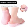 Heightening Wedge Insole Socks Invisible Silicone Height Increase Socks Heel
