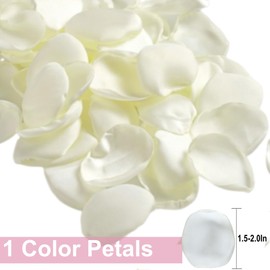 GemJelry 200Pcs Silk Rose Petals Large Artificial Scatter Flower Petals with Gift Box for Bridal Shower Romantic Night Wedding Aisle Reception Table Centerpieces Decor