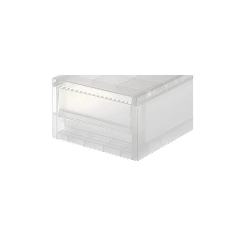 MUJI Polypropylene Shallow Drawer Storage Box, Add-on Type, 18 cm