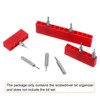 sourcing map 6pcs Plastic Hex Shank Screwdriver Bit Holder Organizer