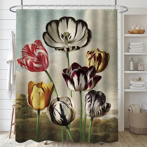 FAIRYGATE Curtains with Pattern Shower Curtains Shower Curtain Bathroom Set