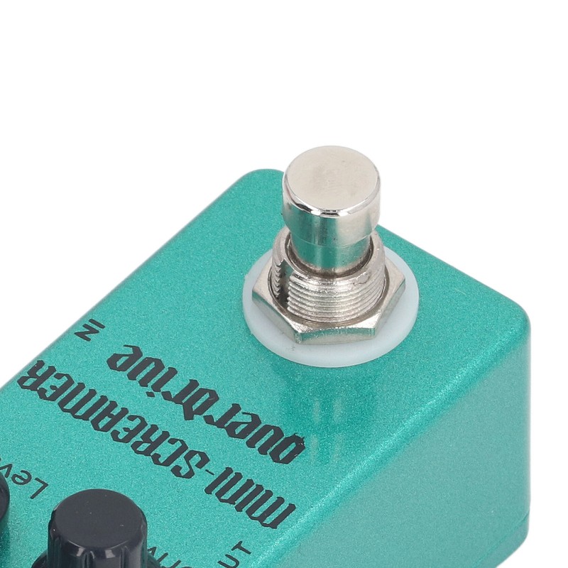 Overdrive Effect Pedal with Drive Level Tone Control Knobs Aluminum