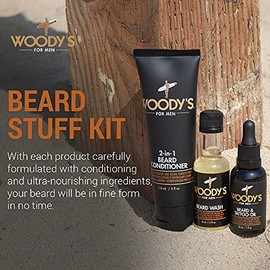 Woodyââ‚¬TMs Beard Stuff Kit ââ‚¬" Includes Beard Wash, Conditioner, and Oil
