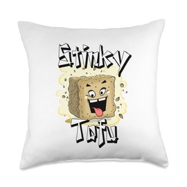 Stinky Tofu, Japanese food, firm tofu, silky tofu, firm tofu Throw Pillow