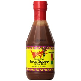 Macayos Mexican Style Taco Sauce & Chip Dip 16oz - Medium (2 Pack)