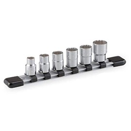 Tone Socket Set (12 Corners with Holder) HD306, Insertion Angle 0.3 inch (9.5 mm) (3/8 inch), 6 Pieces