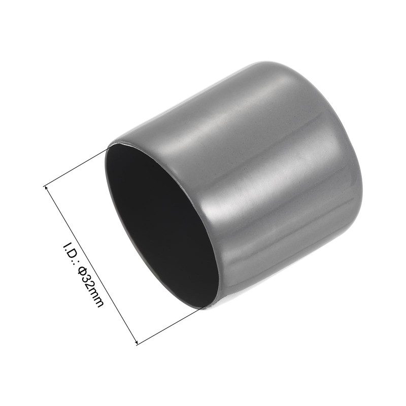 sourcing map 4pcs Rubber End Caps 43mm ID Vinyl Round