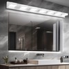 SineRise LED Modern Bathroom Vanity Light Fixtures (7-Light, 55-Inch)(5CCT, Dimmable),