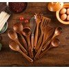 NAYAHOSE Wooden Kitchen Utensils Set with Holder, NAYAHOSE 11 Pcs