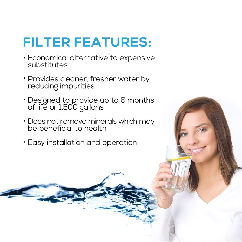 EcoAqua EWF-8007A Water Filter Replacement Compatible with Lincat FC04 FilterFlow