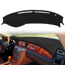 Fcovergurus Dash Cover Mat Custom Fit for Lexus SC430 Dashboard Cover Pad Carpet Protector F281 (Black)