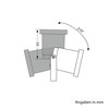 ledscom.de DUK Garden Spotlight for Outdoor Use, IP65, Plug, Grey,