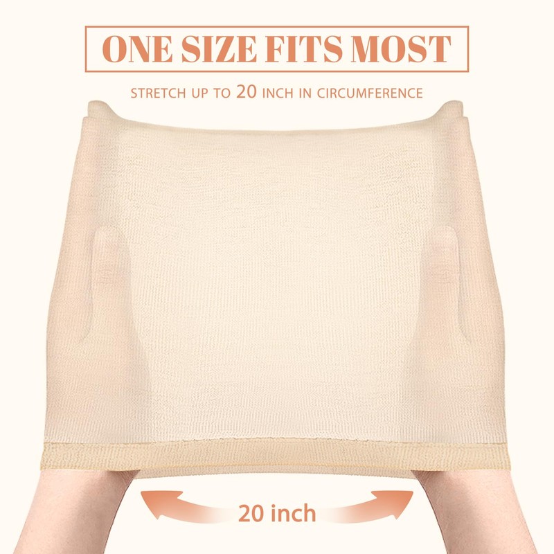 MORGLES 20 Pcs Wig Cap Beige, Stretchy Nylon Wig Caps