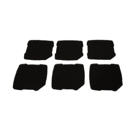 LTWHOME Activated Carbon Filter Sponge Suitable for Eheim Professional 3 250, 350, 600/2071, 2073, 2074, 2075 (Pack of 6)