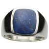 Fine Signet Ring 925 Silver with Lapis Lazuli, Silver