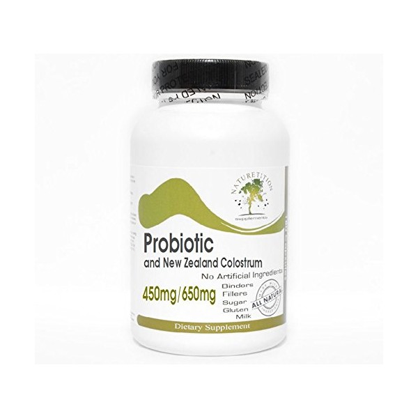 Naturetition Supplements Probiotic 450mg and New Zealand Colostrum 650mg ~