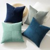 OTOSTAR Set of 4 Blue Decorative Throw Pillow Covers 18x18