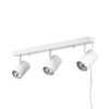 GLOBE Electric 60024 3-Light Plug-in Track Lighting, Adjustable Heads, Matte