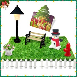Miniature Garden Accessories, 8 Pieces Miniature Garden Tools, Dollhouse Garden Set, Garden Tools Micro Landscape Mini, Suitable for Decorating a Mini Garden, Christmas Gnome Accessories