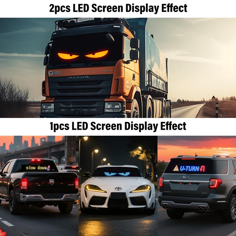 Devil Eyes Light for Cars, 23.4"x4.7" LED Eyes For Car