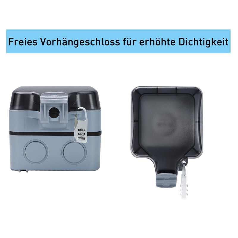 Outdoor Socket Waterproof Socket IP66 Single with Switch, Wall Socket