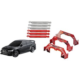 ドリフトパッケージナノ 超絶ドリテクコースセット スーパーゲート篇 三菱 ランサーエボリューションX ブラック