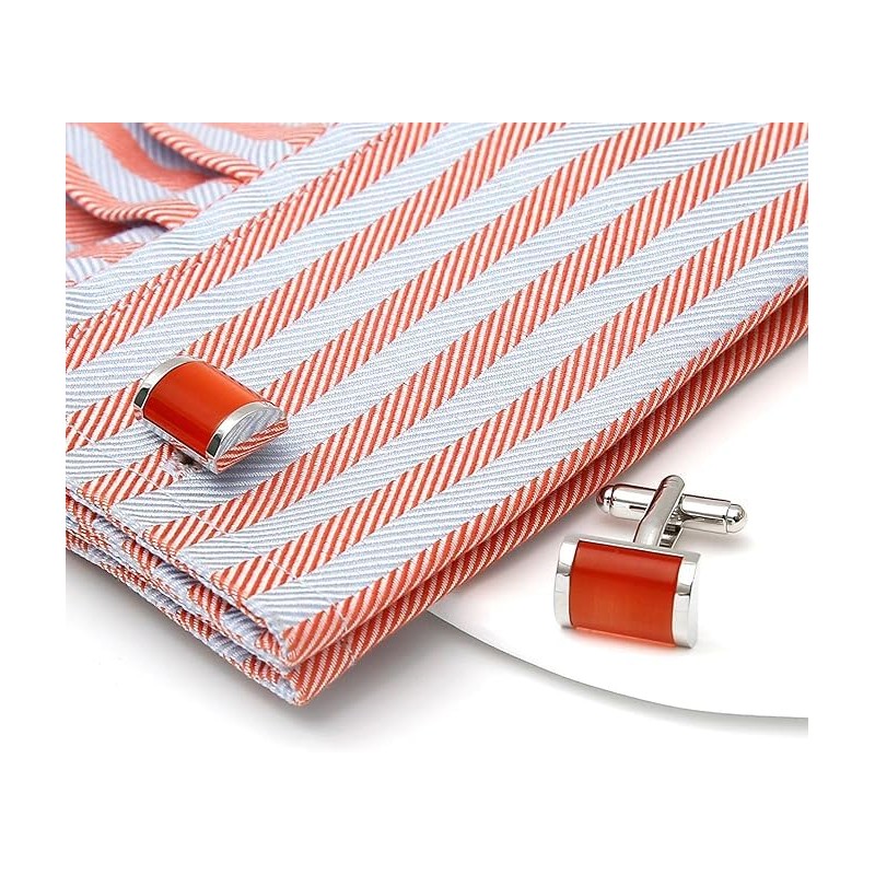 40th Anniversary Ruby Wedding Gift Husband | Cufflinks Gold Edge