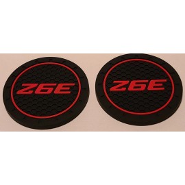 Unbranded Black Red anti-slip car cup holder coasters for Z6E NEW