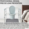 Bedside Commodes Mat, Bedside Toilet Floor Mat with Raised Edge