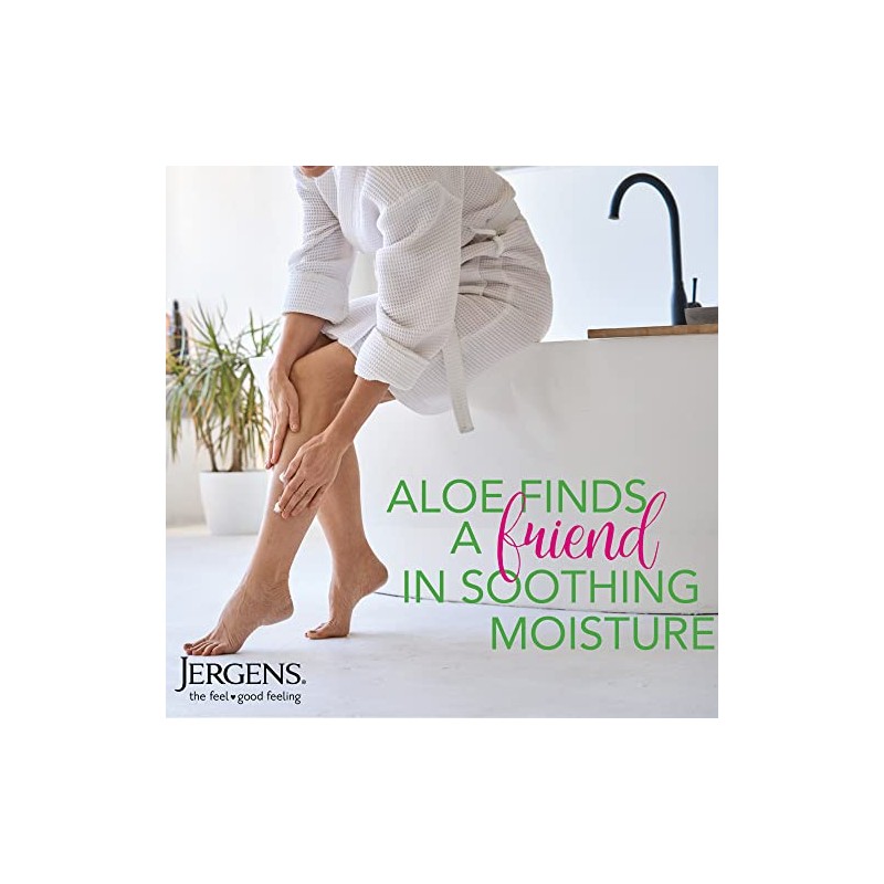Jergens Soothing Aloe Refreshing Moisturizer for Unisex Moisturizer 21 oz