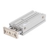 3 Stem Pneumatic Cylinder Aluminum Alloy Double Acting Air Cylinder