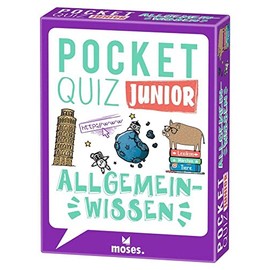 Moses. Pocket Quiz Junior - Allgemeinwissen, Das Kinderquiz mit 100 spannenden Fragen und Fakten zu den Themen Geografie, Geschichte und Sport, Für Kinder ab 8 Jahren