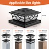 APONUO Solar Post Cap Lights, Warm White & Cool White,