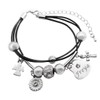 Kigu Freya Name Bracelet - Genuine Leather Multi Strand Bracelet