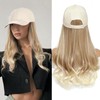 AliRobam Hat Wigs Long Baseball Cap Wig with Wavy Ends