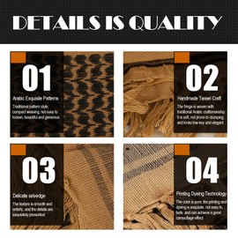 Peicees Vintage Helmet Goggles with Cotton Shemagh Keffiyeh, Motorcycle Bike Motocross Pilot Goggle Tactical Desert Scarf Neck Head Wrap for Women Men, Copper Frame Transparent Lenses