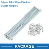 A ABSOPRO 36 Set 14G Bicycle Spokes 197mm Bike Wheel