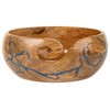 Bhartiya Handicrafts Wooden Yarn Bowl for Knitting Crochet Bowl for