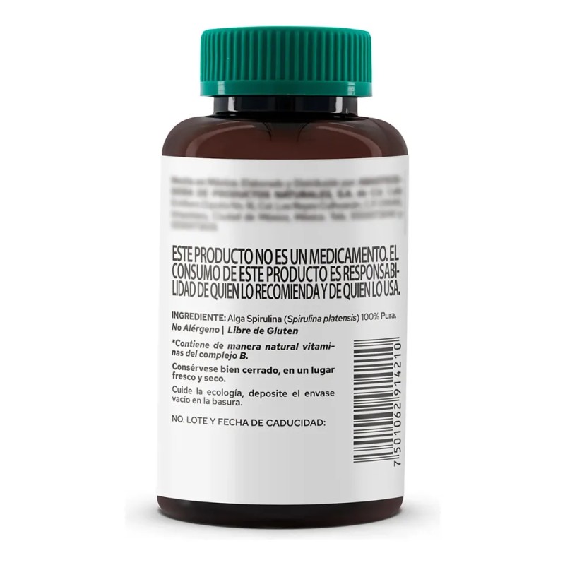 Suplemento Alga Spirulina (90 Caps) - Pronat