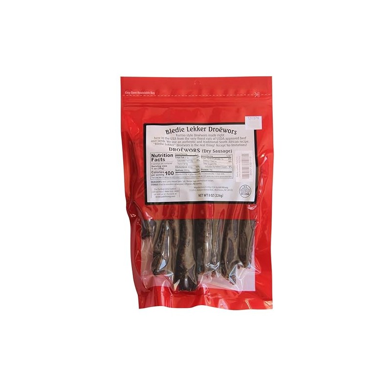 Bledie Lekker Chilli Droewors 8oz