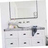 KICHOUSE 2-Tier Cosmetic Storage Organizer Wall-Mounted Vanity Organizer for Bathroom