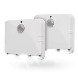 Sensor Brite Wireless Motion-Sensing Path/Step LED Light, Stick Anywhere, Battery-Operated Night Light (2 Pack)