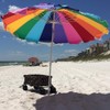 Impact Canopy 8' Beach Umbrella, UV Protected, Vented, Tilt Pole,