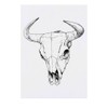 'Cow Skull' Temporary Tattoo - Water Resistant, Skin-Safe, Non-Toxic Transfer