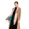 Oak & Tea Ladies Scarves Winter Warm Tartan Shawls Cashmere