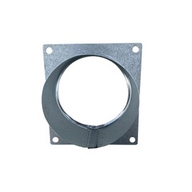 Dryer Vent Wall Plate Duct Connector Flange by Vent Works - Metal Fitting Connects 4 inch Round Ducting Flex Hose or Rigid Pipe