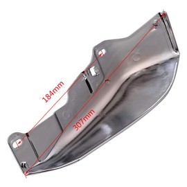 AQIMY Motorcycle Deflector ABS Midframe Air Trim for 2009-2016 Harley Touring Street Glide Models Chrome