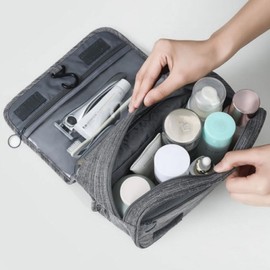 Travel Hanging Organizer Pouch for Toiletries and Cosmetics Hanging Storage Pouch Purple